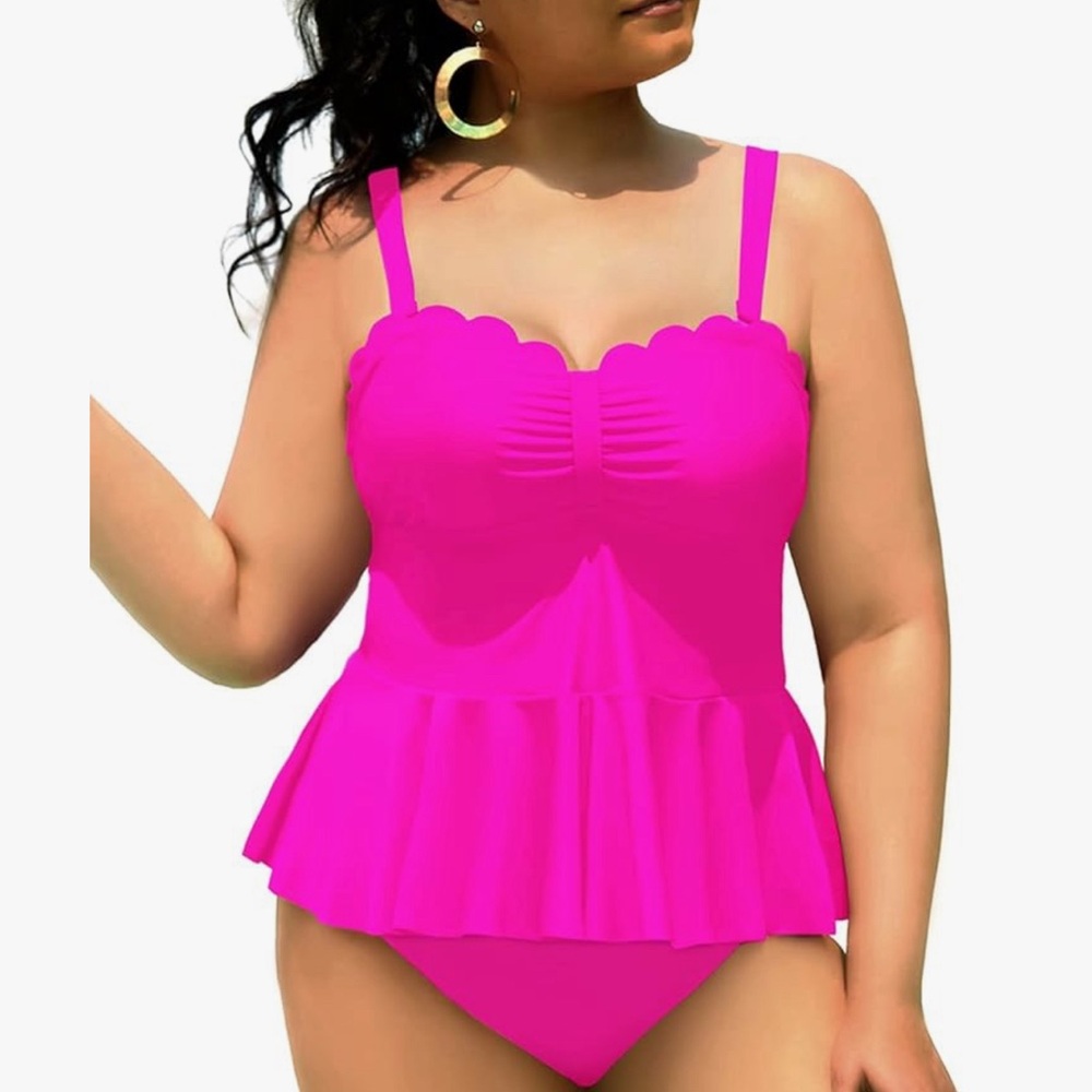2 Piece Tankini Bathing Suit
